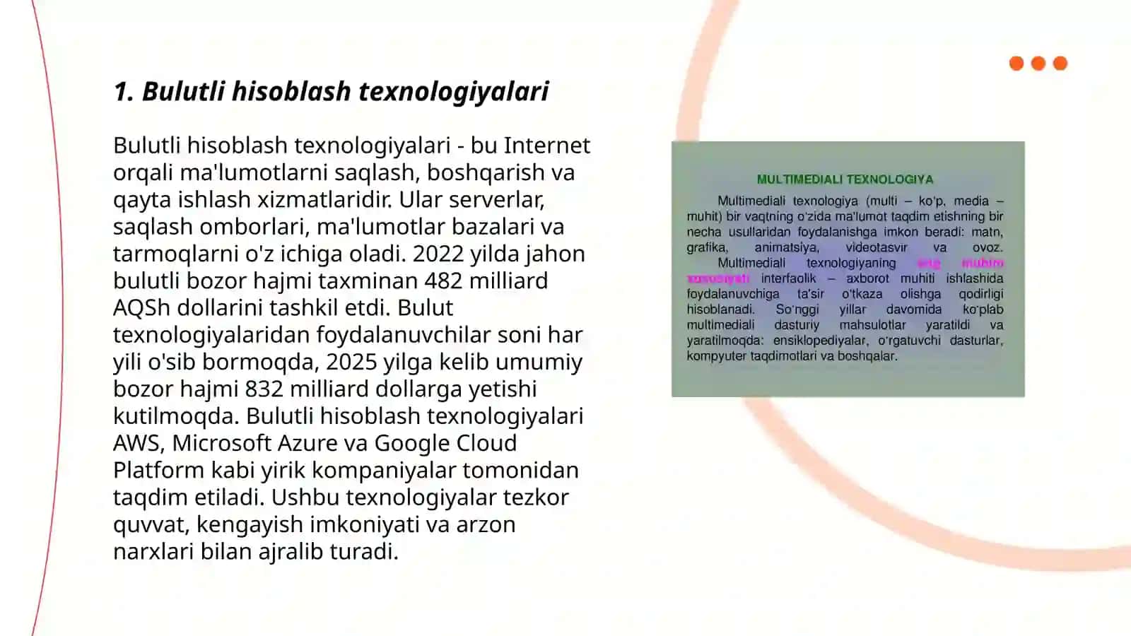 Bulutli hisoblash texnologiyalari 3