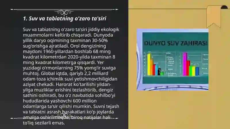 Suv haqida va tabiatdagi aylanishining sistemasi 3