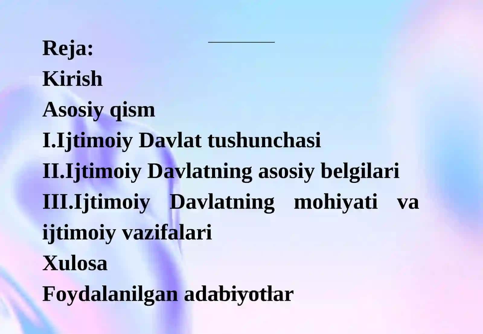 IJTIMOIY DAVLAT TUSHUNCHASI VA MOHIYATI 3