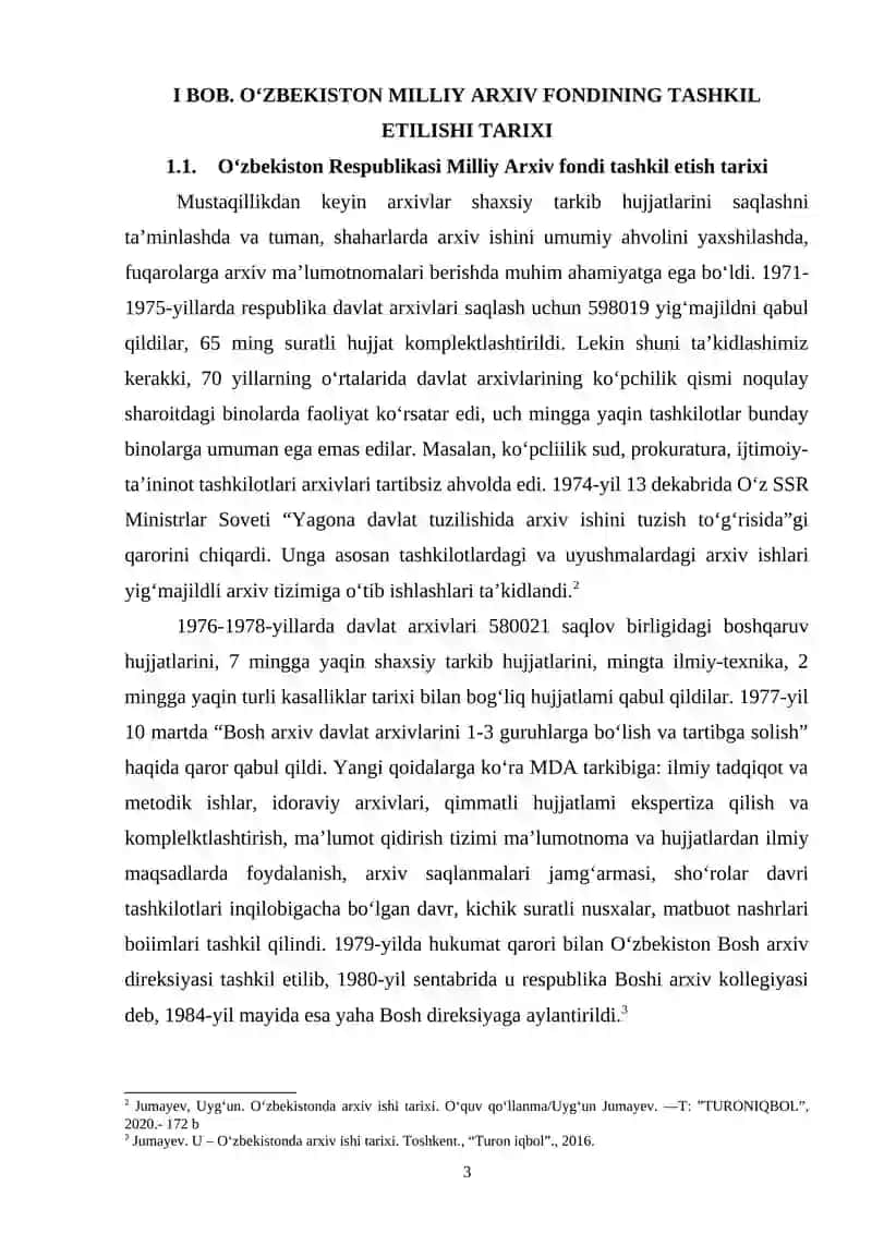 O‘zbekiston milliy arxiv fondining tashkil etilishi 3