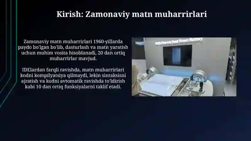 Zamonaviy matn muharrirlari 3