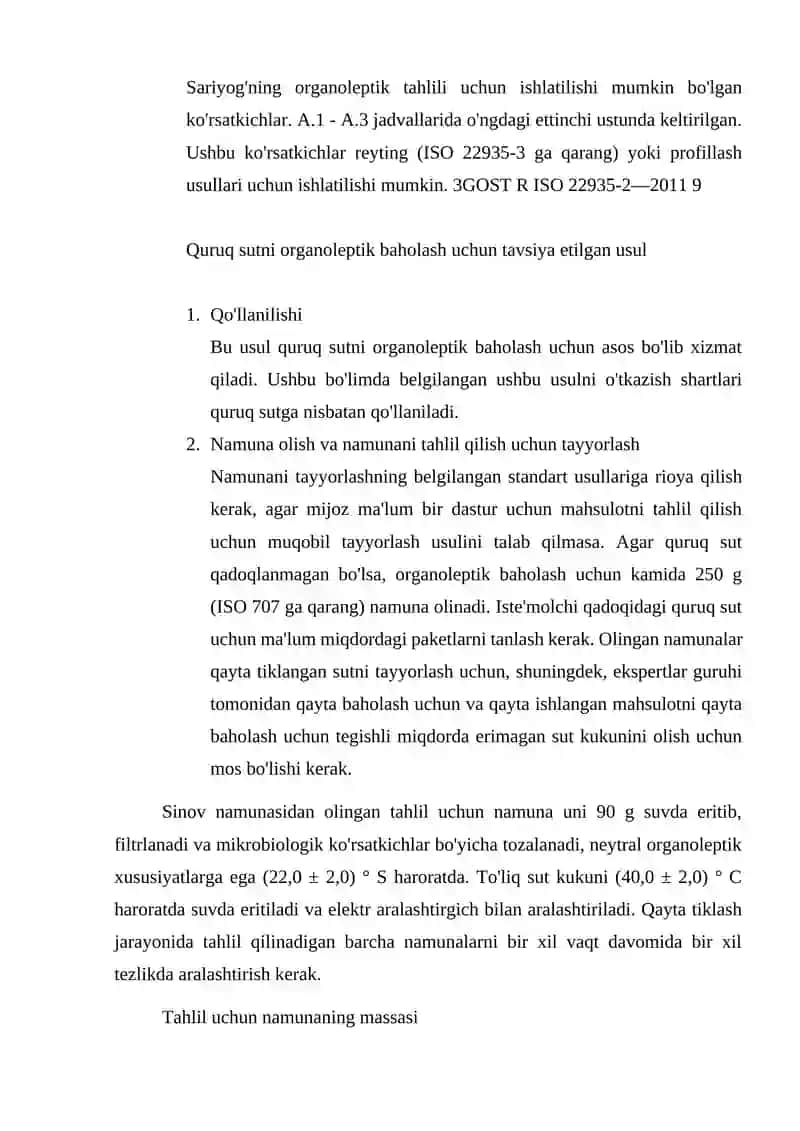 Sut va sut mahsulotlarining tarkibi 3