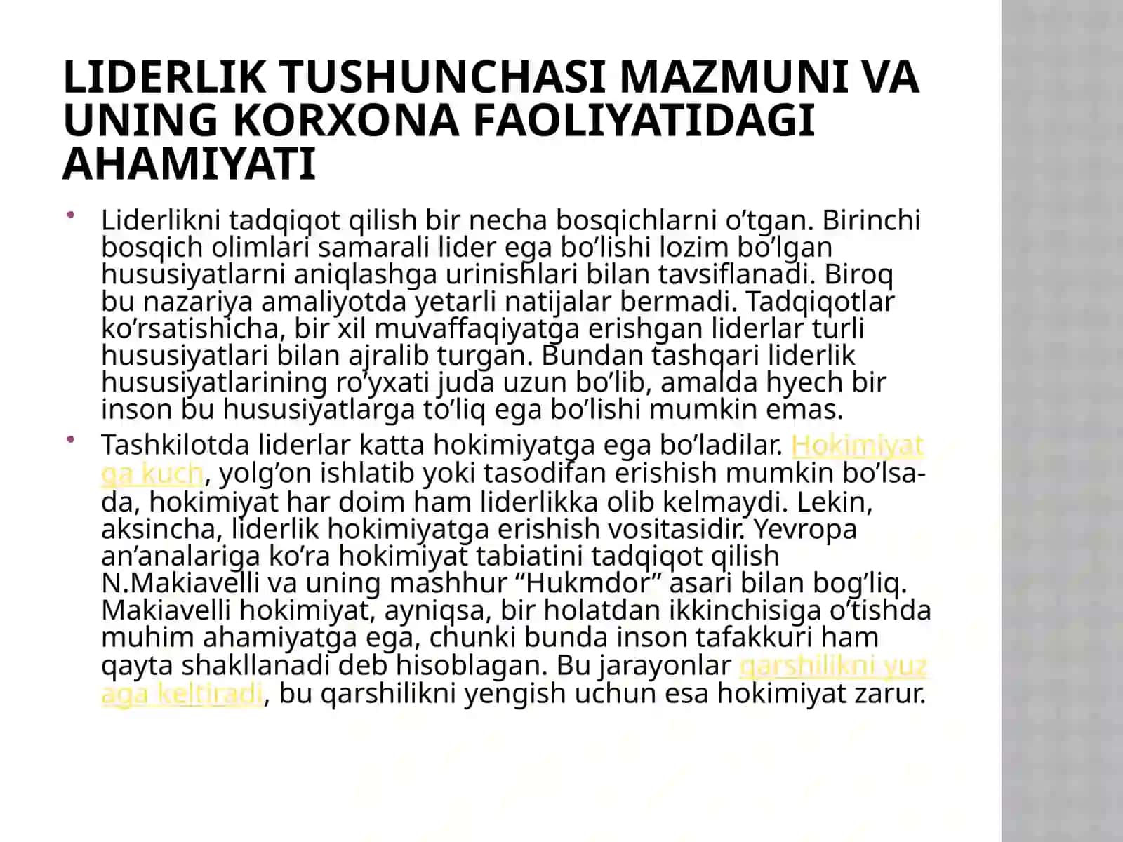 Korxona menejmentida liderlikning ahamiyati 3
