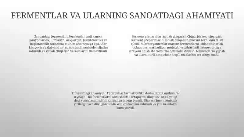 Ferment Preparatlari Ishlab Chigarish Texnologiyasi 3