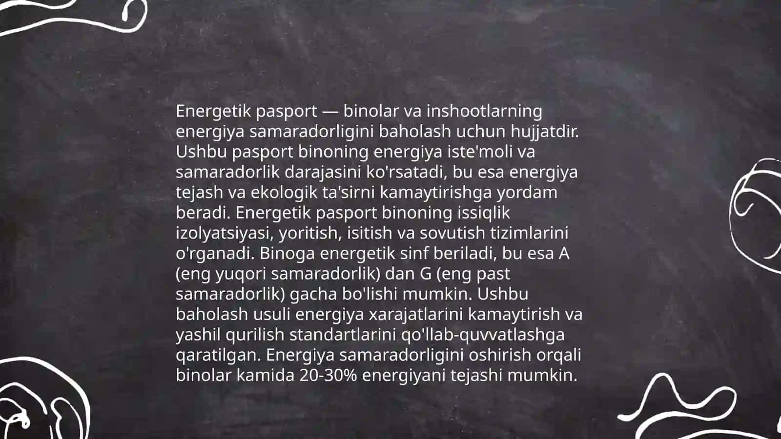 Jamoat va Turar joy binolarining energetik pasporti 3