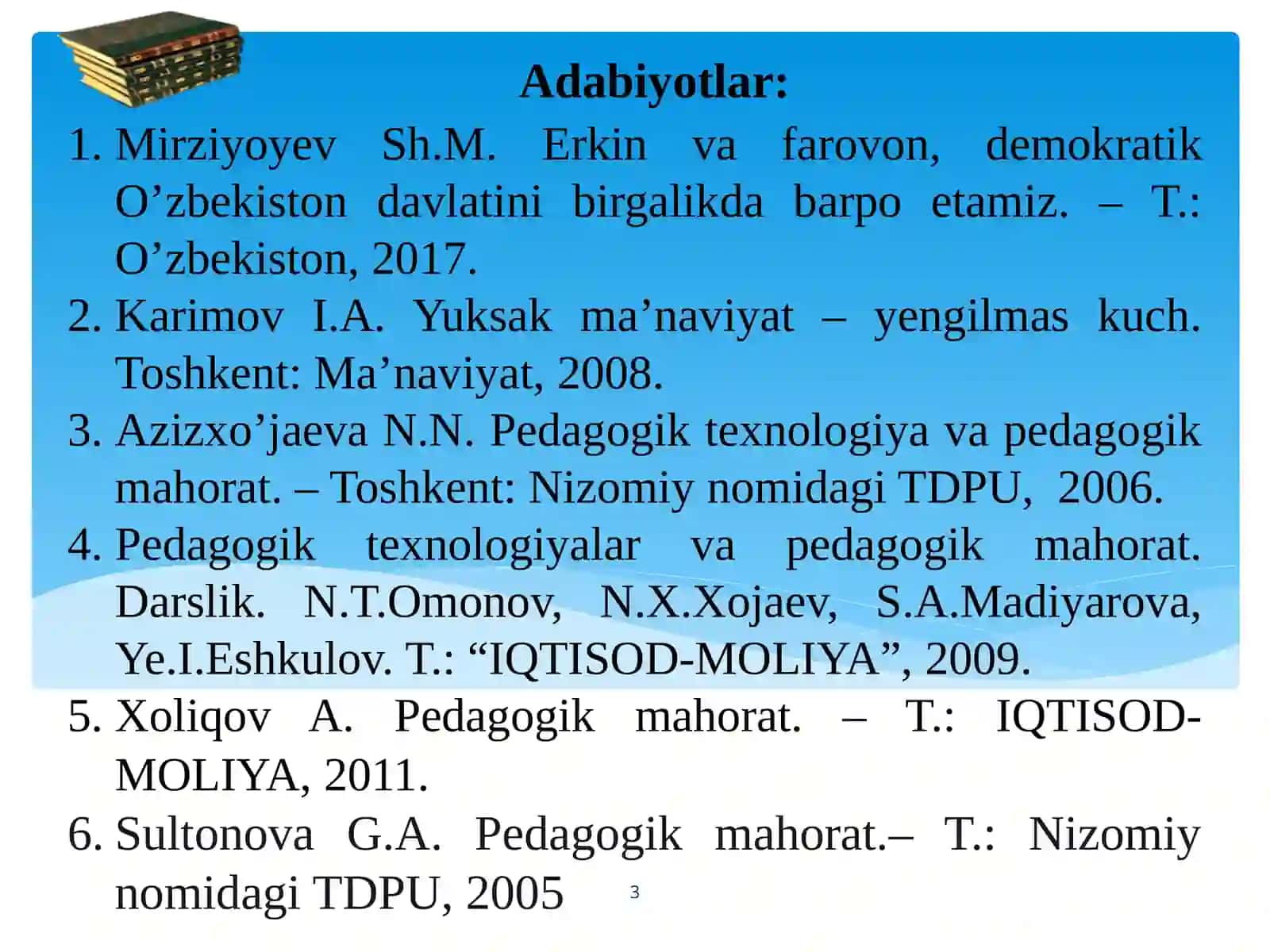 Nutqtexnikasi vamadaniyati.Nutqhaqidatushuncha.Nutqningo’qituvchifaoliyatidagio’rni 3