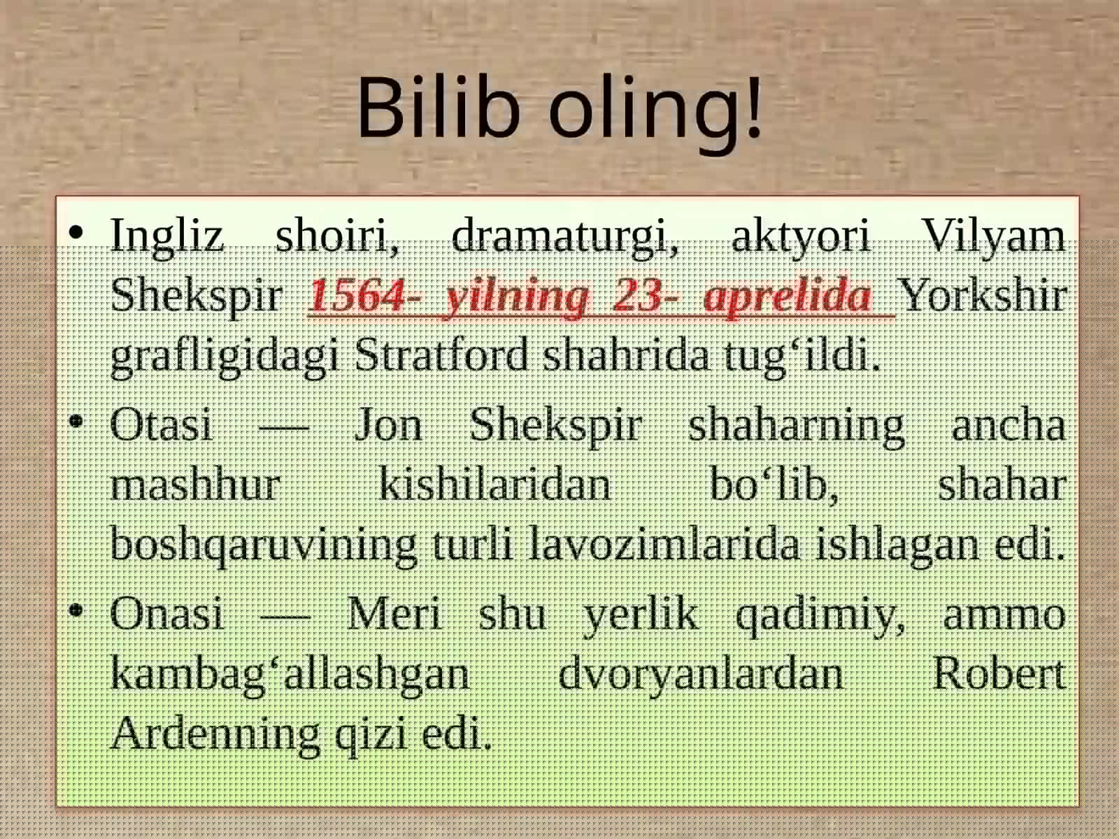 VILYAM SHEKSPIR 3