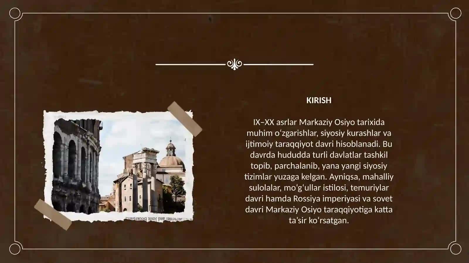 IX-XX asrlarda Markaziy Osiyoda siyosiy va ijtimoiy vaziyat 3