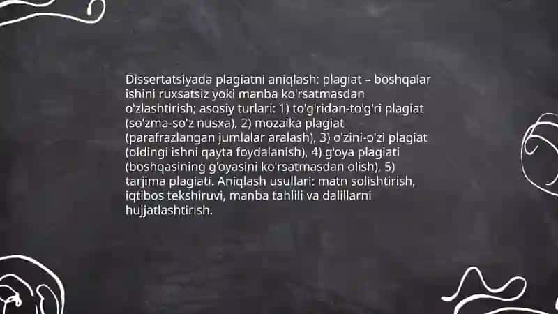 Magistrlik dissertatsiyasini tekshirish (antiplagat bilan ishlash) 3