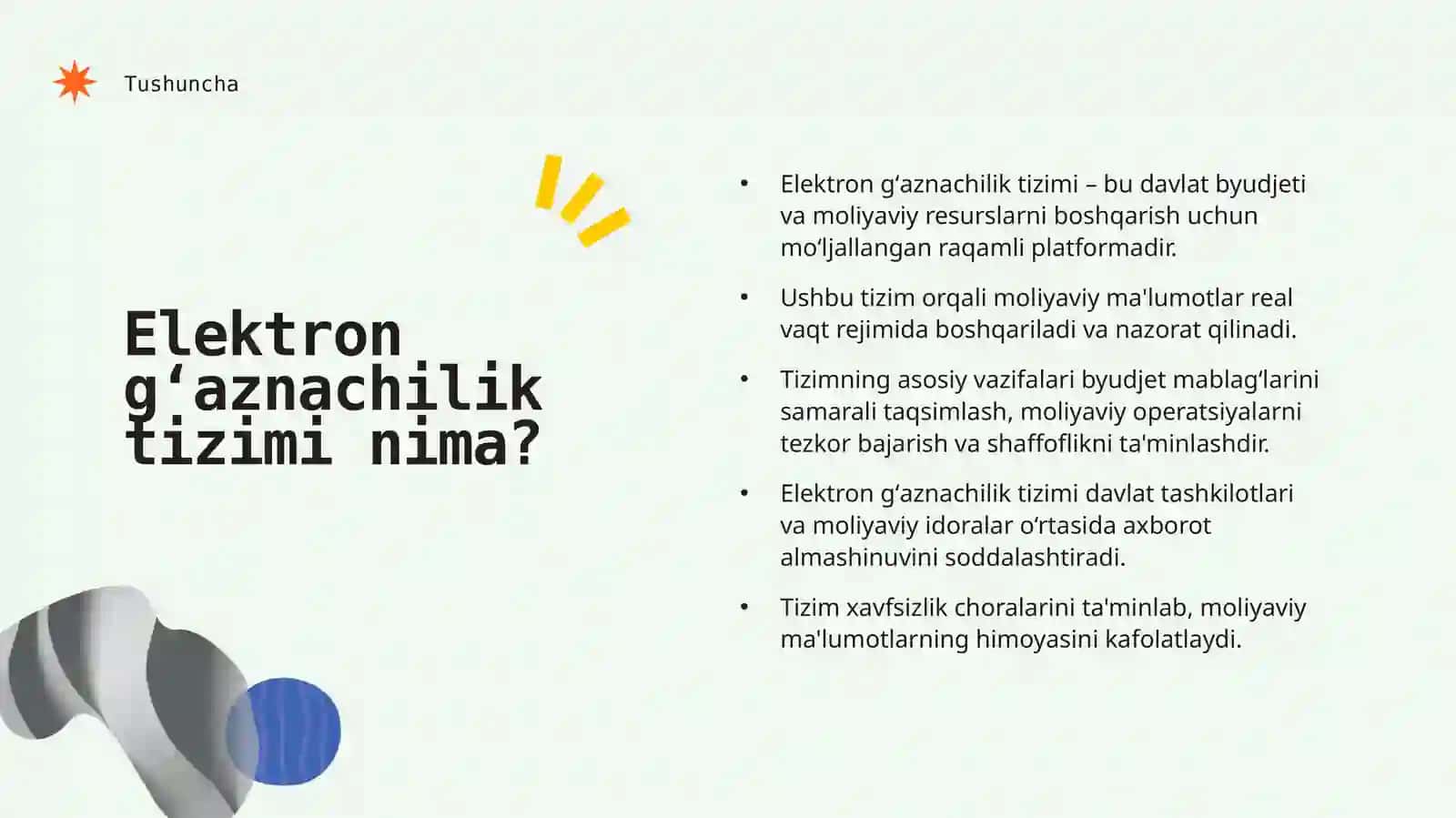 Elektron gʻaznachilik tizimi va afzalliklari 3