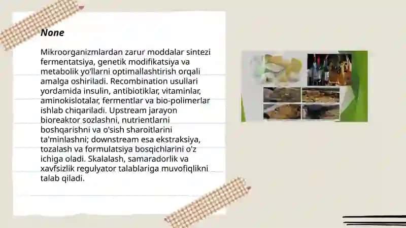 Mikroorganizmlarning qishloq xo'jaligidagi ahamiyati 3