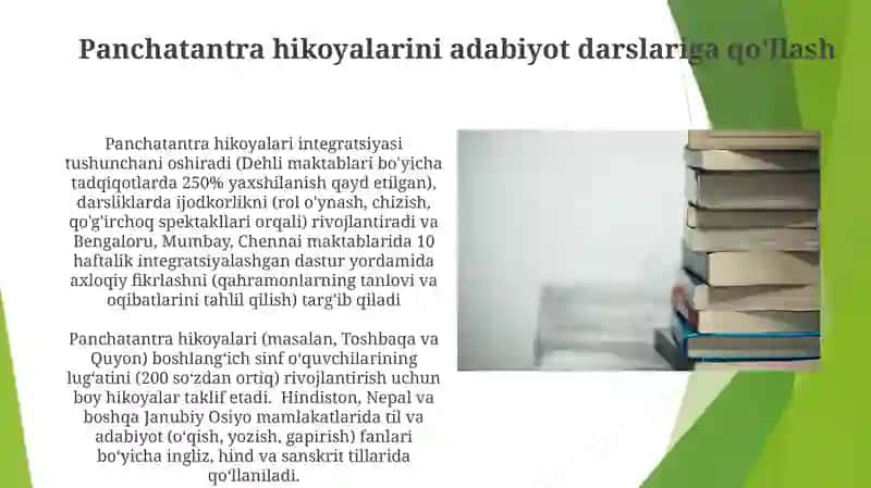 Panchatantra hikoyalarini adabiyot darslariga qo'llash 3