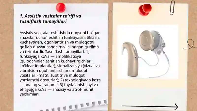 Assistiv vositalar tasnifi 3