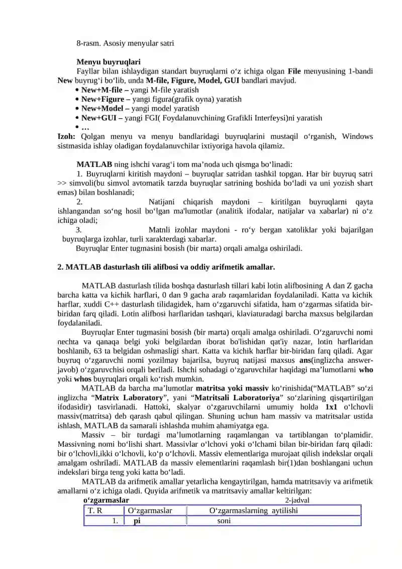 MATLAB dasturi 3