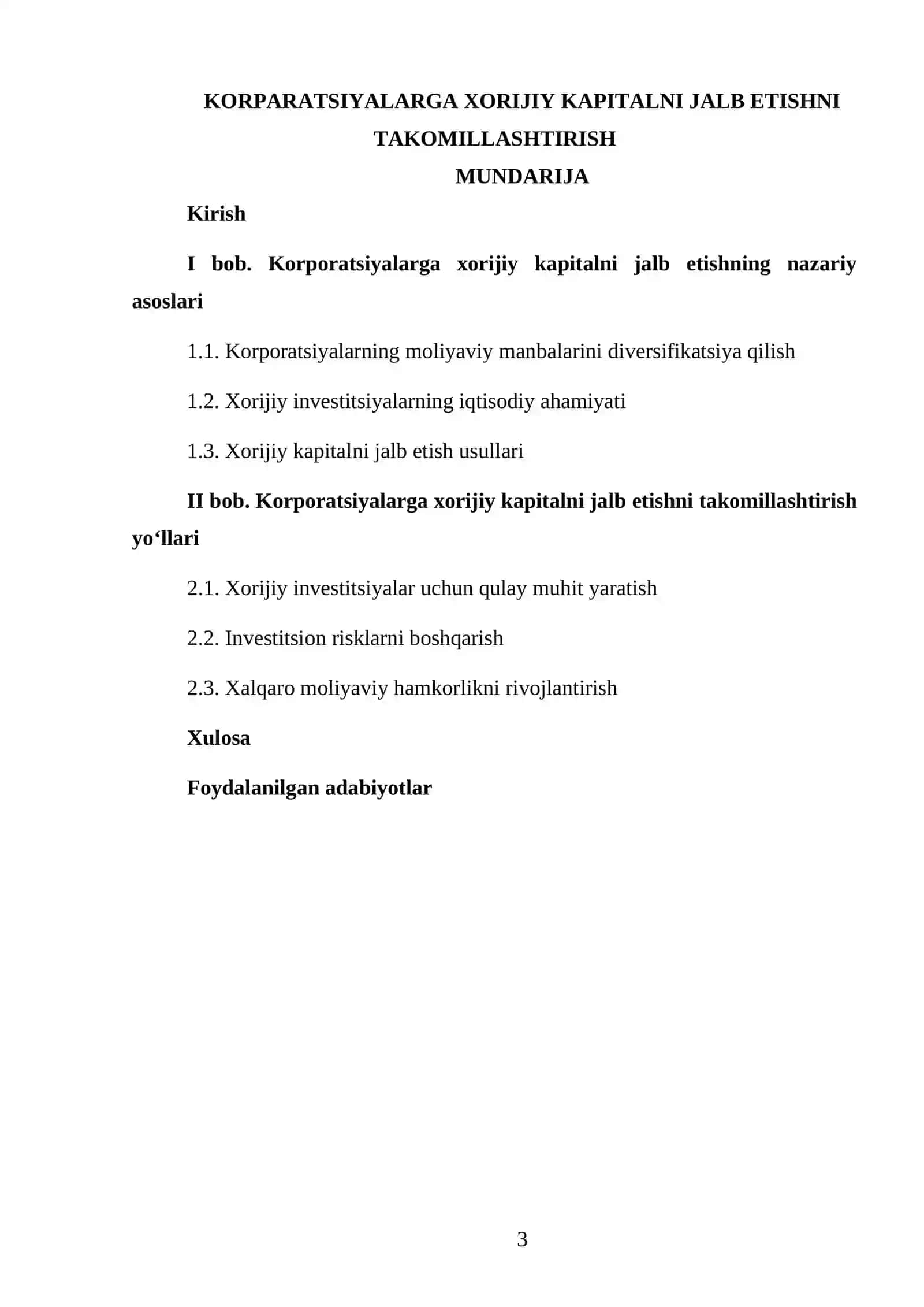 KORPARATSIYALARGA XORIJIY KAPITALNI JALB ETISHNI TAKOMILLASHTIRISH 3