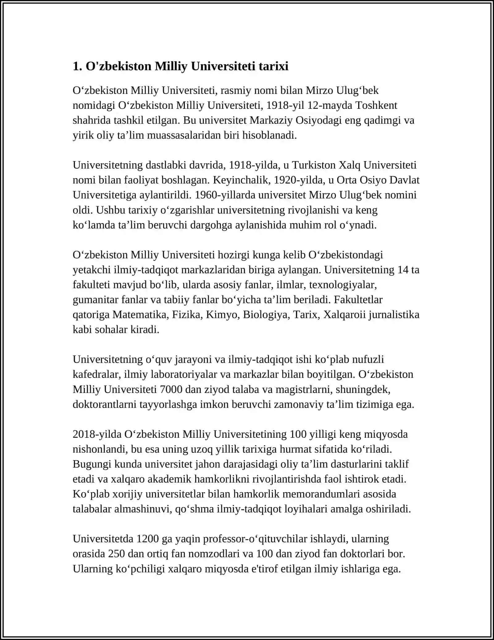 O`zbekiston Milliy Universiteti 3