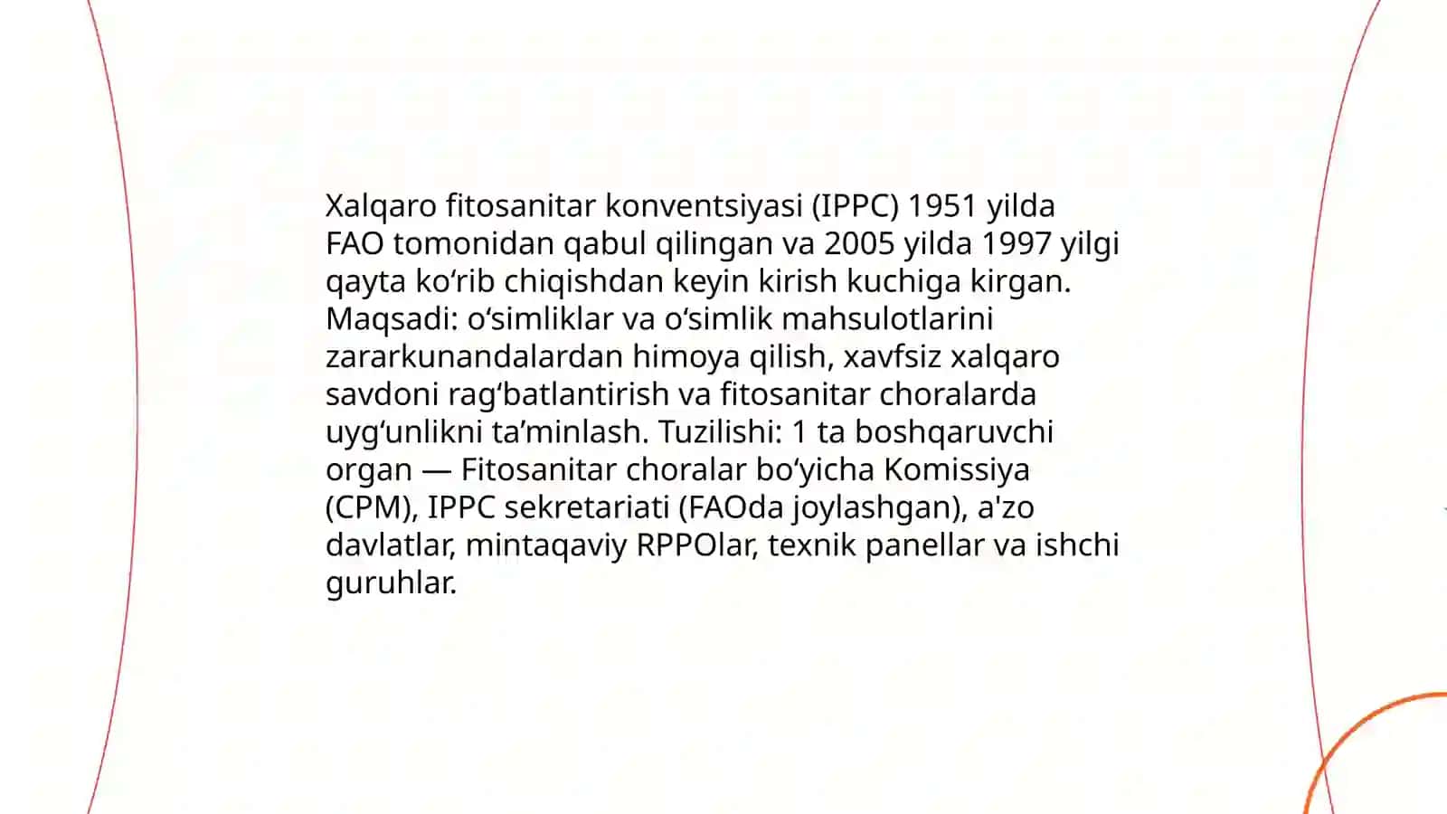 O'simliklar karantini bo'yicha xalqaro bitimlar va asosiy tamoyillar 3