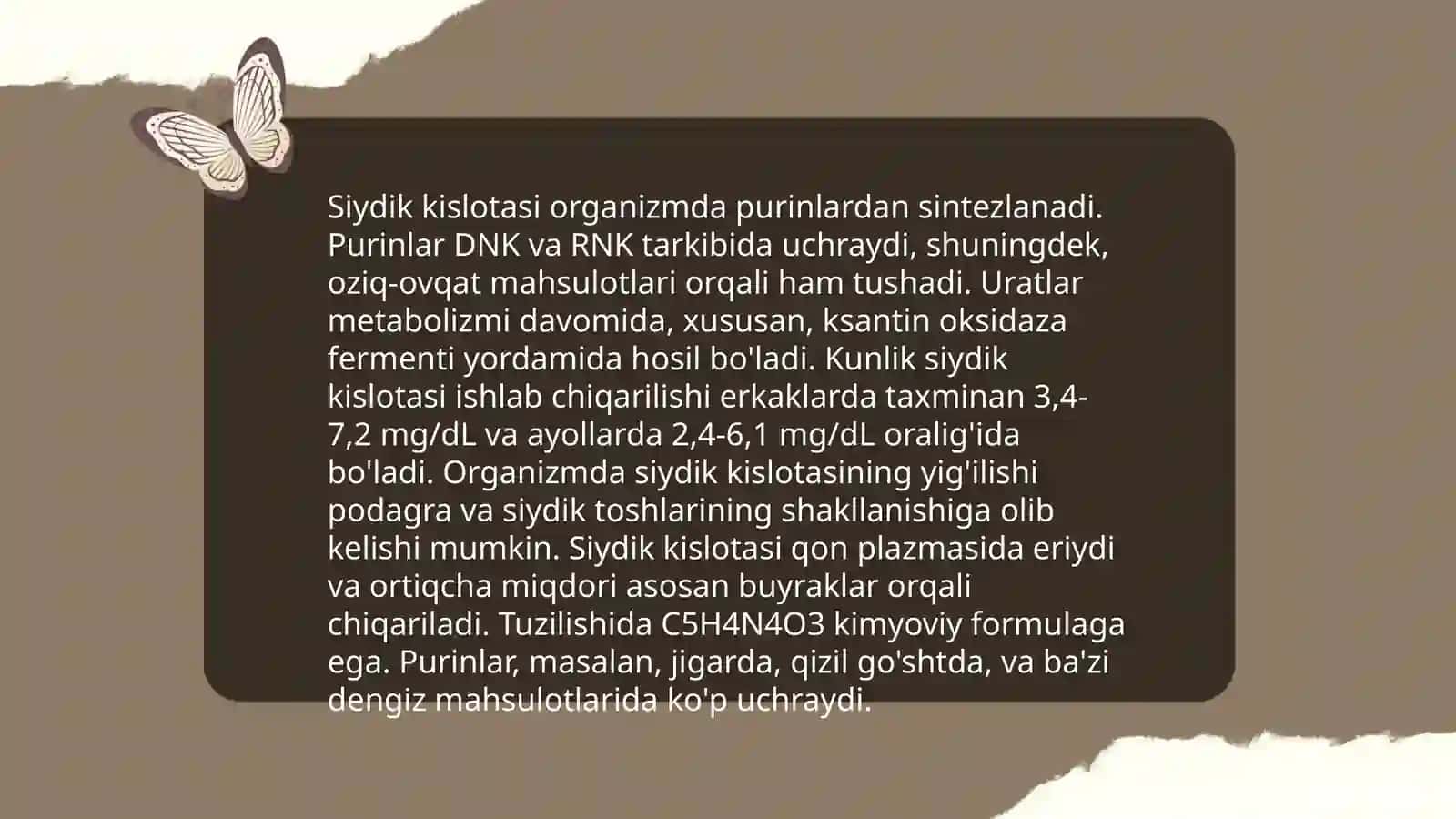 Siydik kislotasi ajratish jarayonining patofiziologiyasi 3