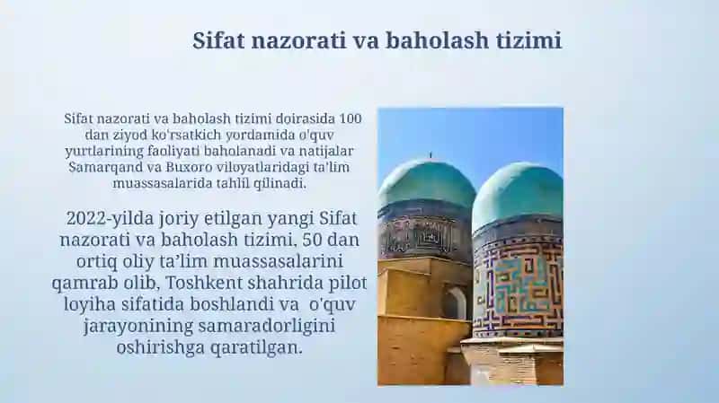 Sifat nazorati va baholash tizimi 3