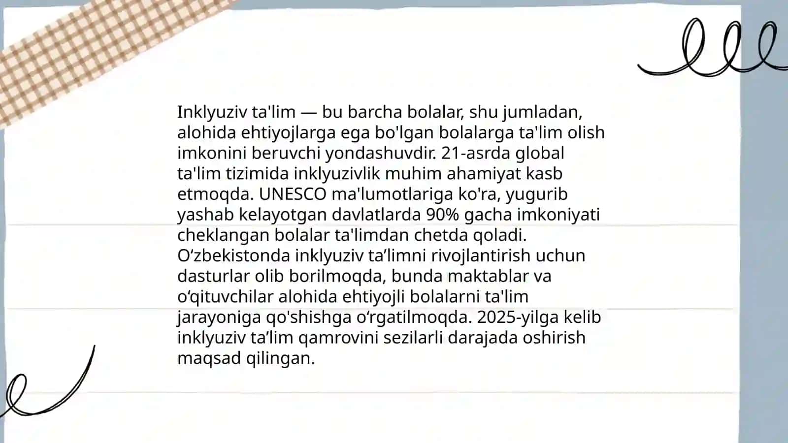 Inklyuziv ta'limning huquqiy asoslari 3