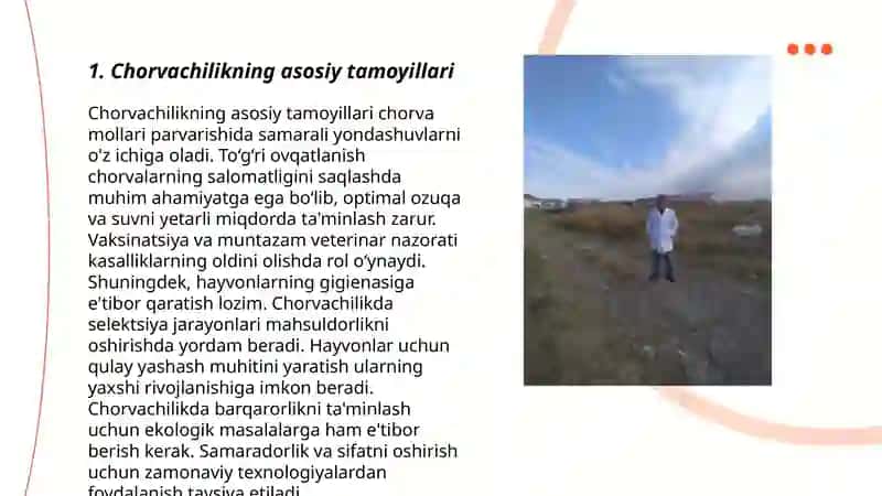 Chorvachilik mollarini boqish koʻpaytirish goʻsht va sut mahsulotlarini yetishtirish yem xashak ekinlarini tayyorlash haqida 3
