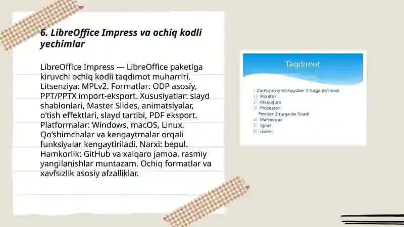 Taqdimot yaratishning zamonaviy vositalari 3