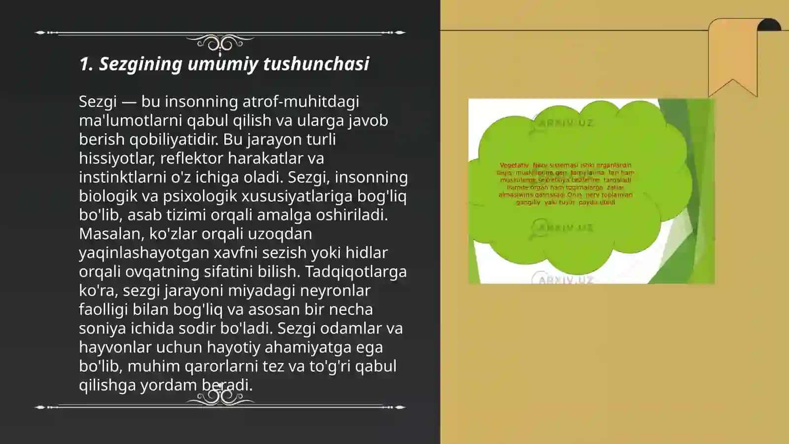 Psixlogiyda sezgi va uning klassifikatsiyasi 3