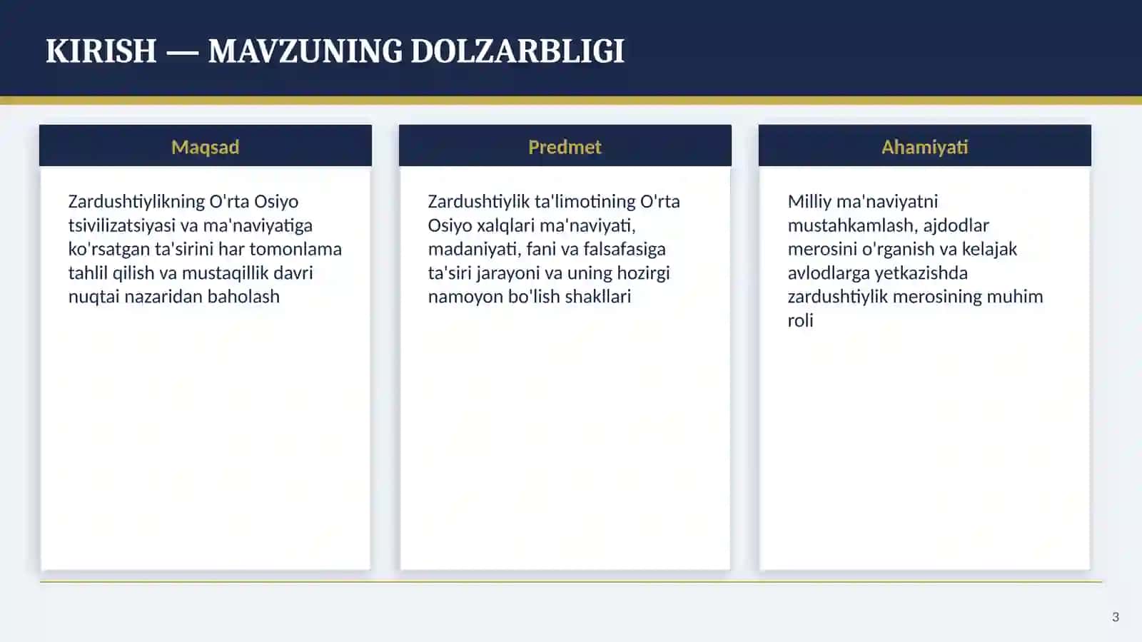 ZARDUSHTIYLIK NEGIZIDA PAYDO BO'LGAN O'RTA OSIYO TARAQQIYOTI 3