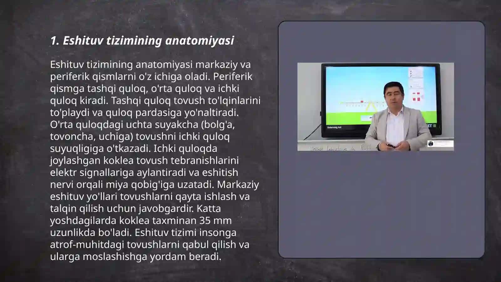 Eshituv va muvozanat azolari 3