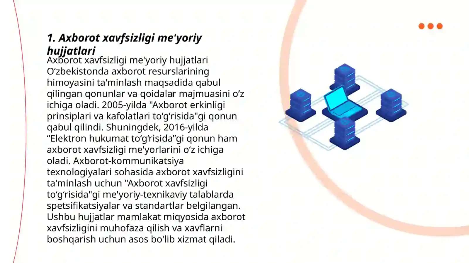 Axborot kommunikatsi texnalogiyalari bõyicha me'yoriy hujjatlarni õrganish 3