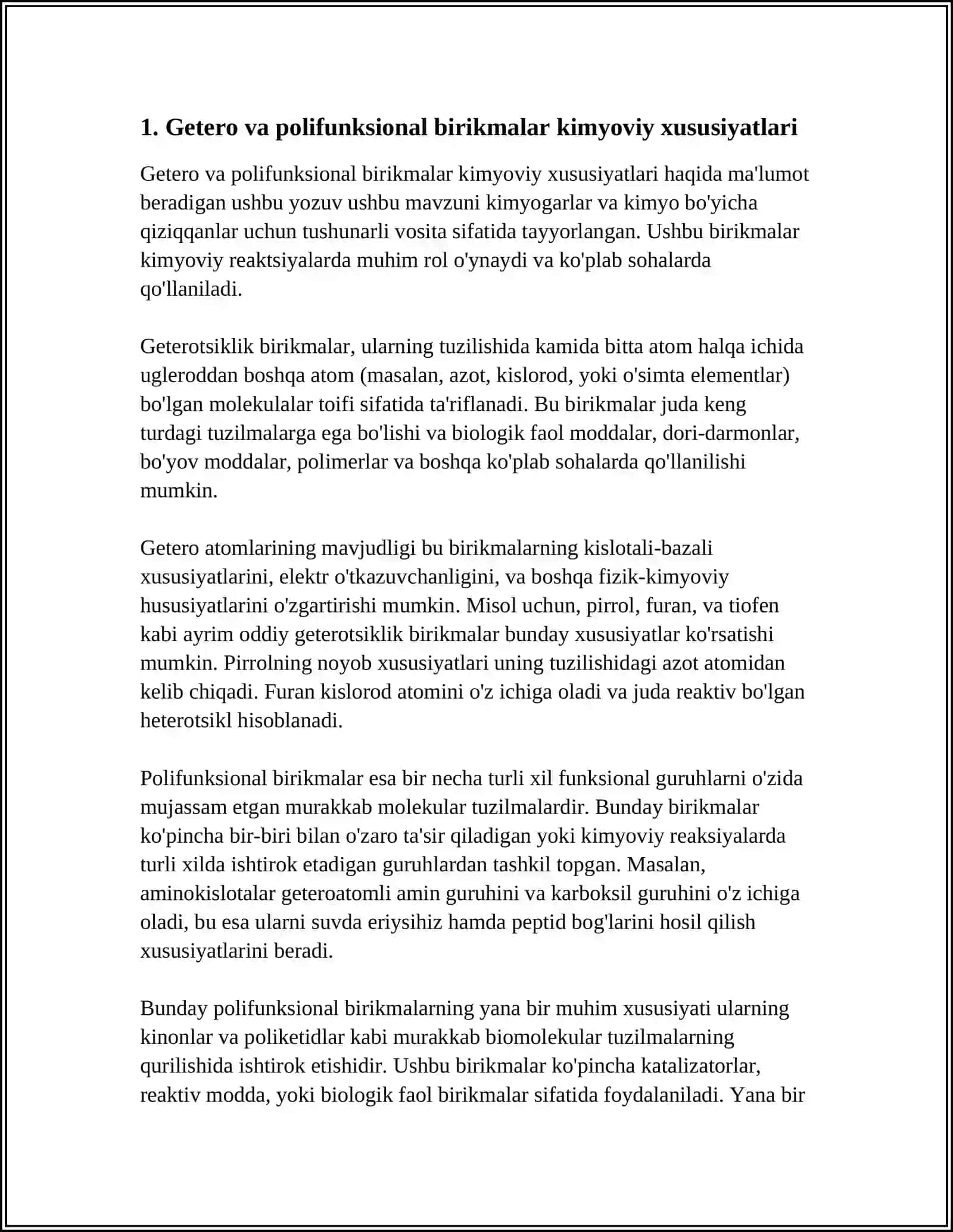 GETERO VA POLIFUNKSIONAL BIRIKMALAR ASOSIDA ISHLAB CHIQARILADIGAN ZAMONAVIY DORI VOSITALARI 3