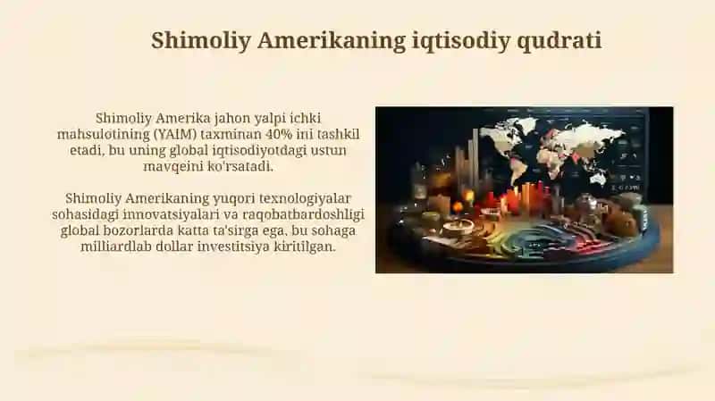 Osiyo, Afrika va Amerika iqtisodiyot hayoti 3