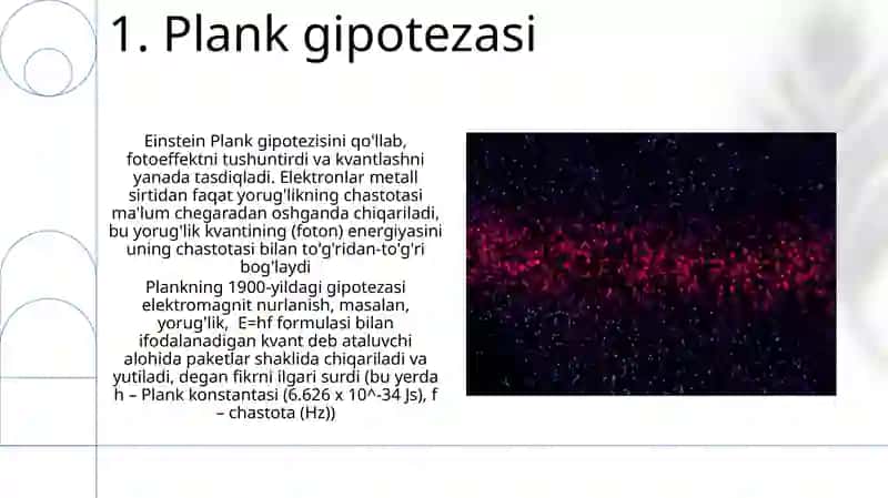 Elektromagnit nurlanishning kvnatlangnligi 3