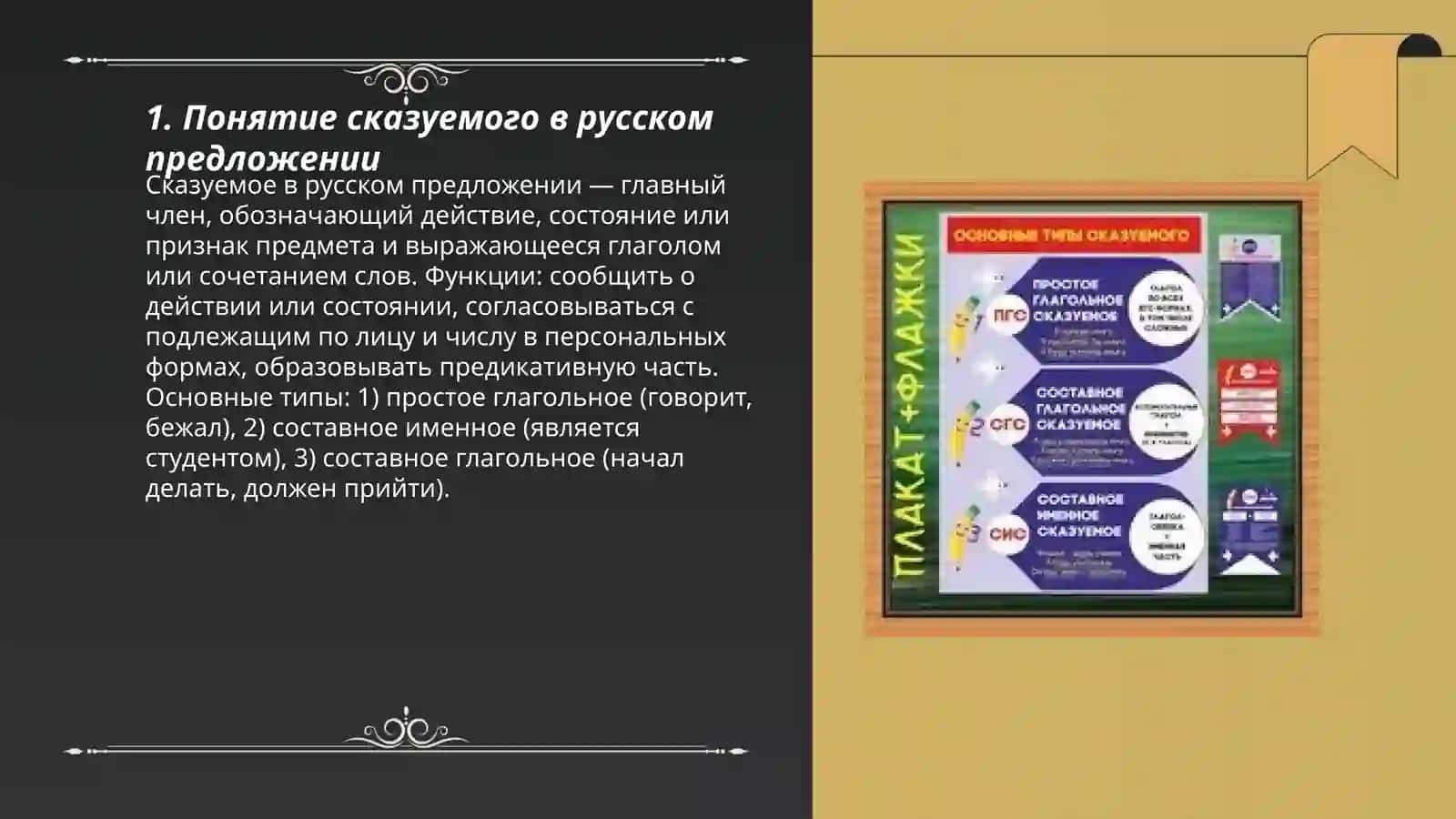 Сказуемое и типы его выражения 3