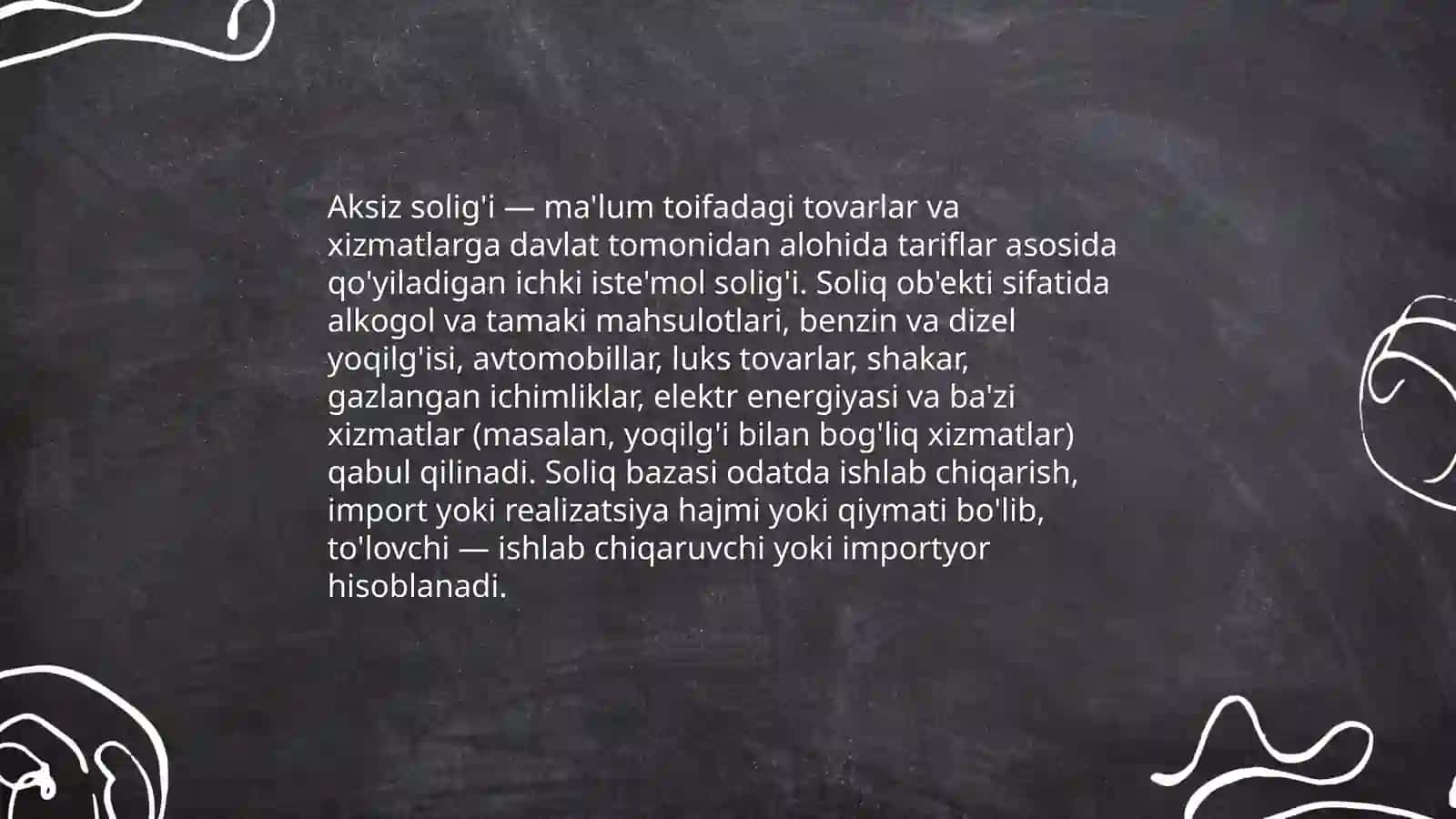Aksiz solig. Soliqni tolash tartibi 3