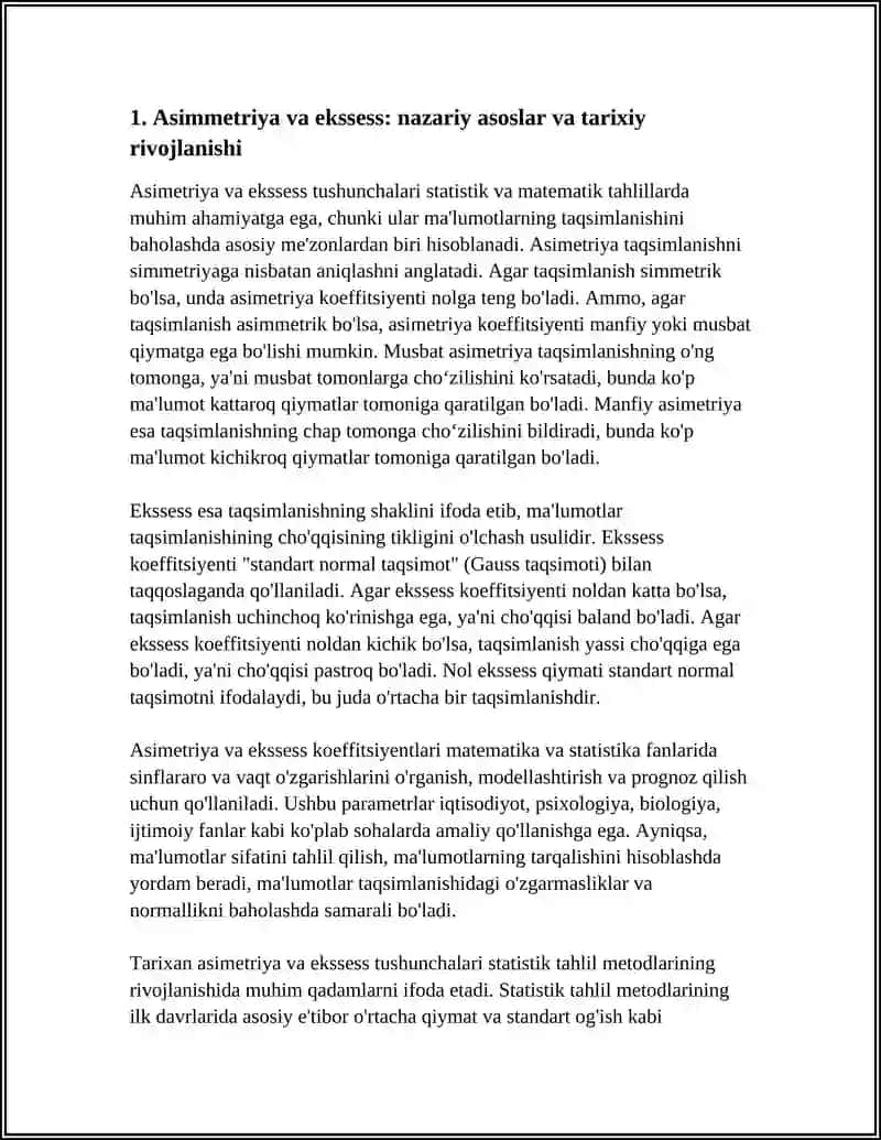 ASSIMETRIYA VA EKSSESS. NAZARIY VA AMALIY JIHATLARI 3
