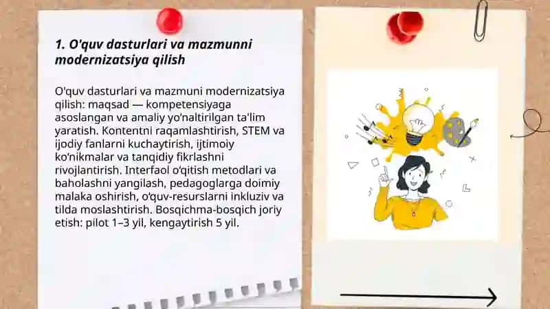 O'quv dasturlari va mazmunni modernizatsiya qilish 3