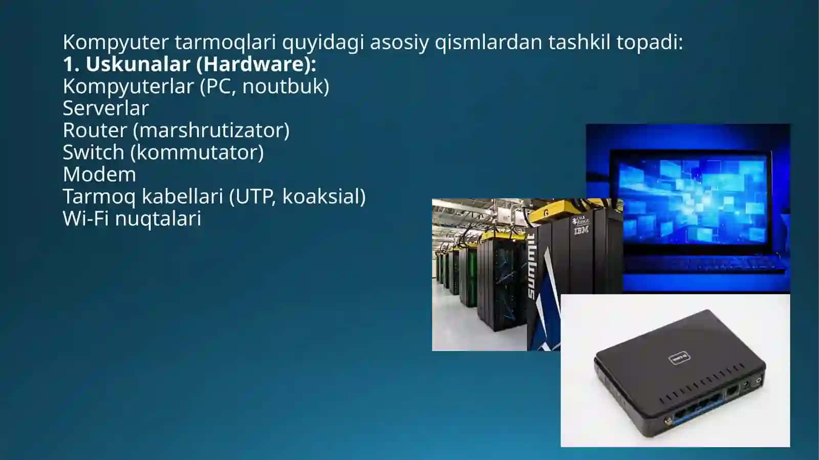 Kompyutertarmoqlarihaqidama’lumot 3
