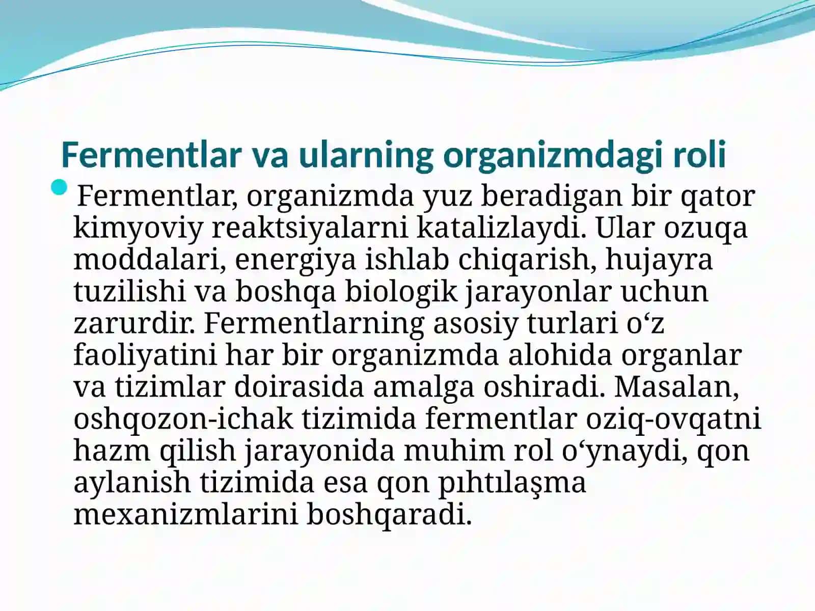 Fermentlar yengilaydigan patologik holatlar 3