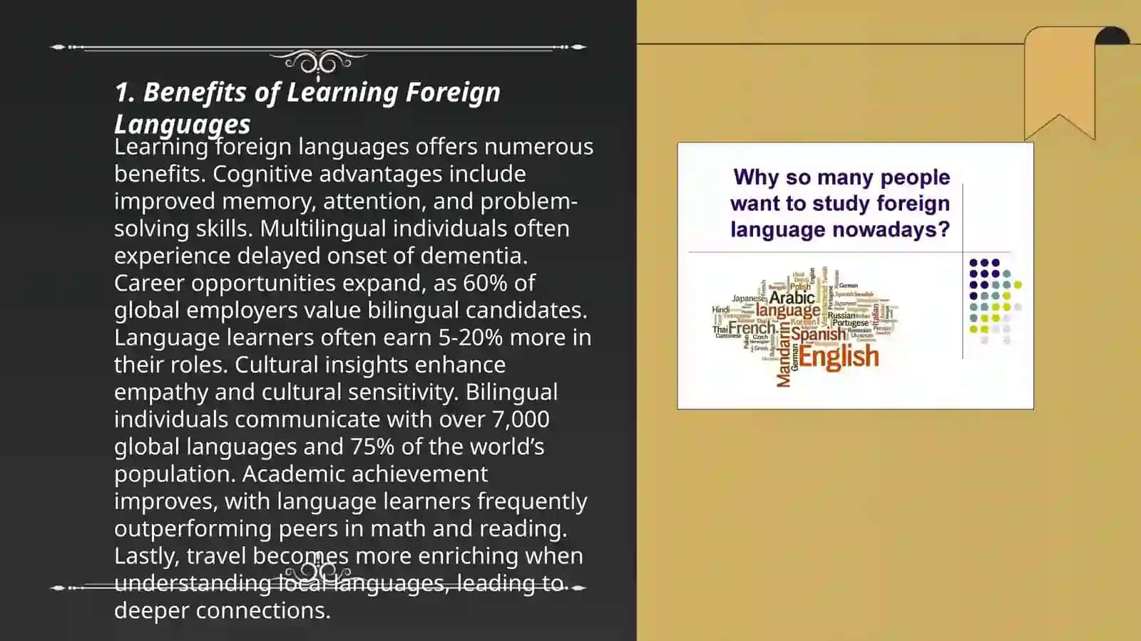 We learn foreign languages 3