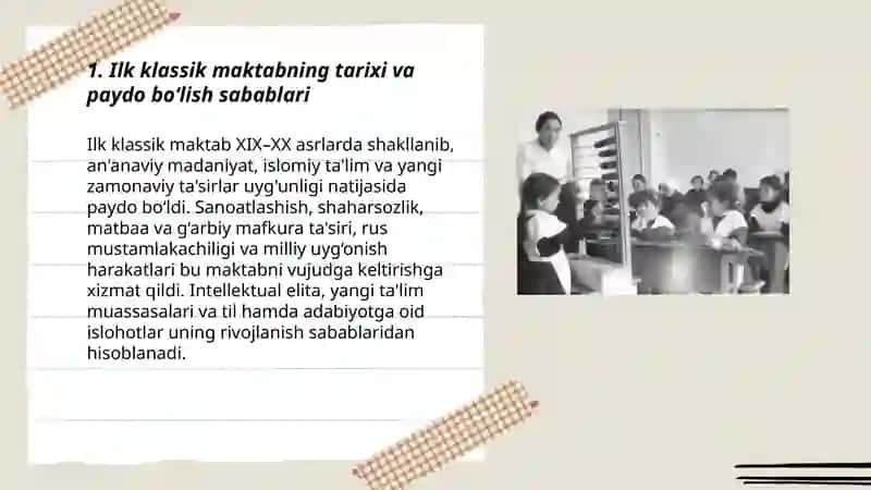 Ilk klassik maktab 3