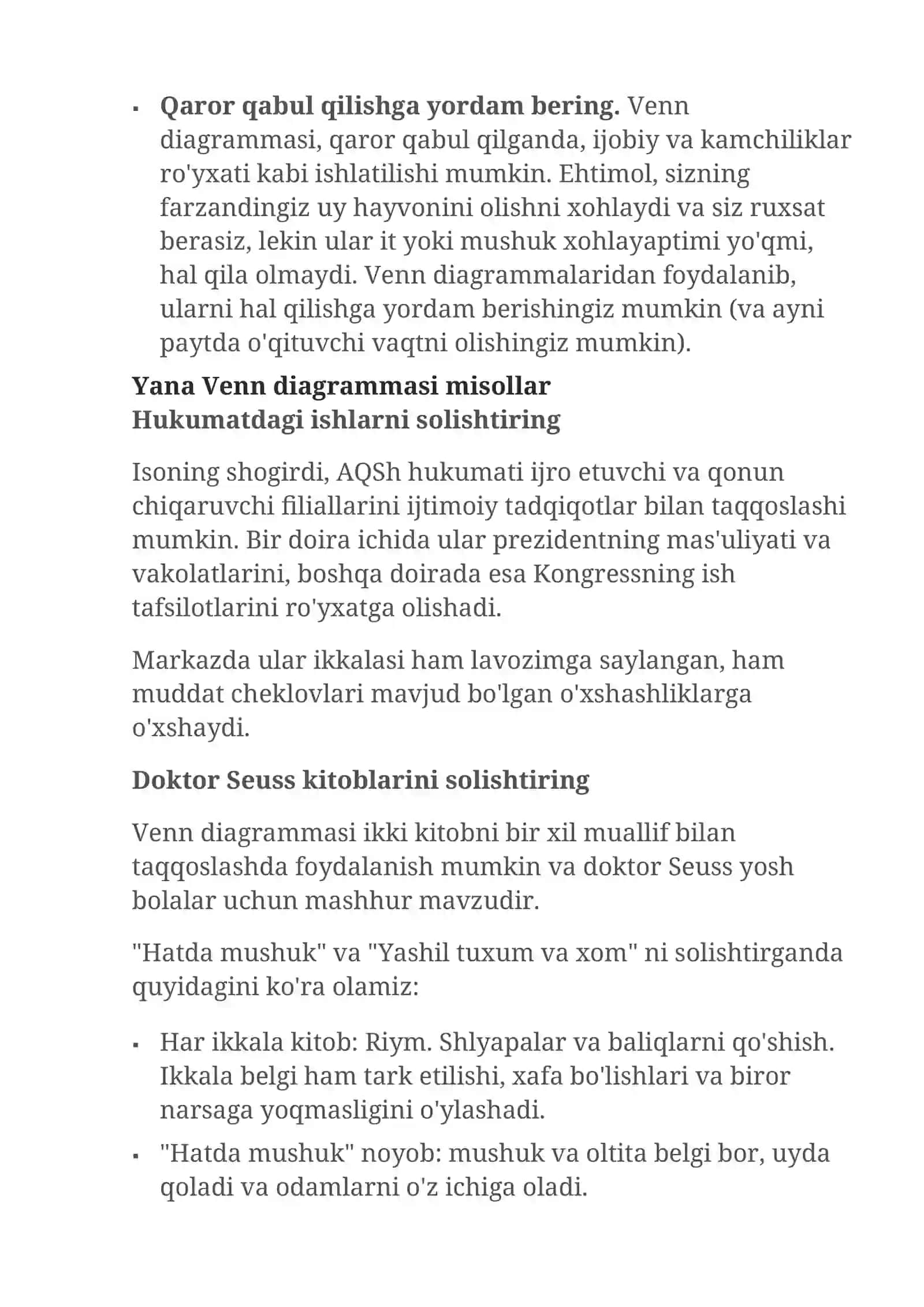 Venn diagrammasi va undan biologik ta`limda foydalanish 3