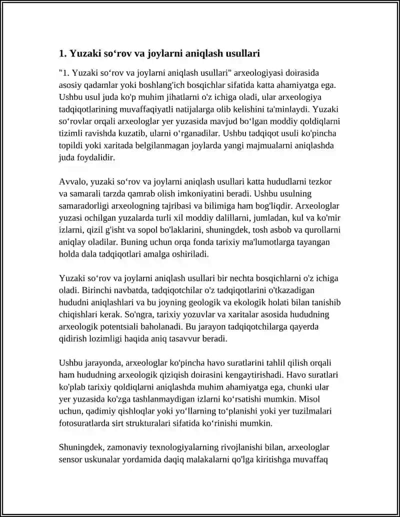 ARXEOLOGIK TADQIQOT USULLARI VA TURLARI 3