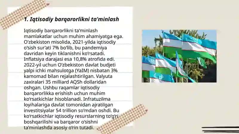 Iqtisodiy barqarorlikni ta'minlash 3