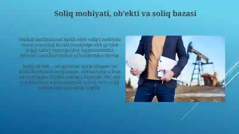 Foydali qazilmalarni qazib olish solig'ining asosiy tushunchalari 3