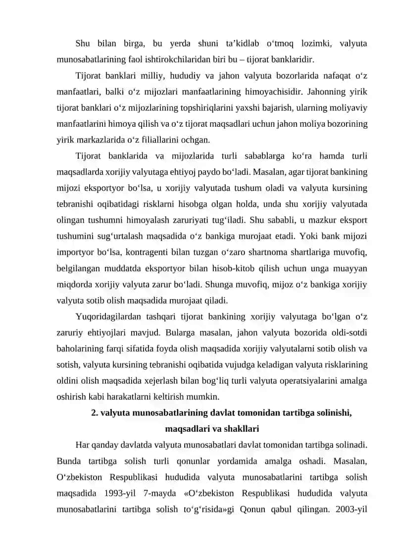 Valyuta munosabatlari va valyuta tizimi 3