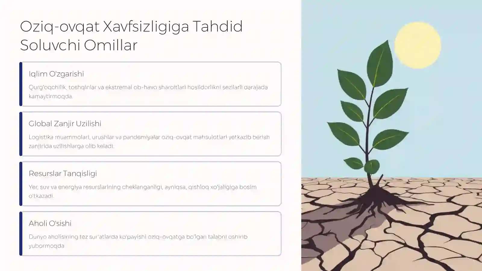 Aholining Oziq-ovqat Xavfsizligini Ta'minlash: Bugungi Kun Talablari 3