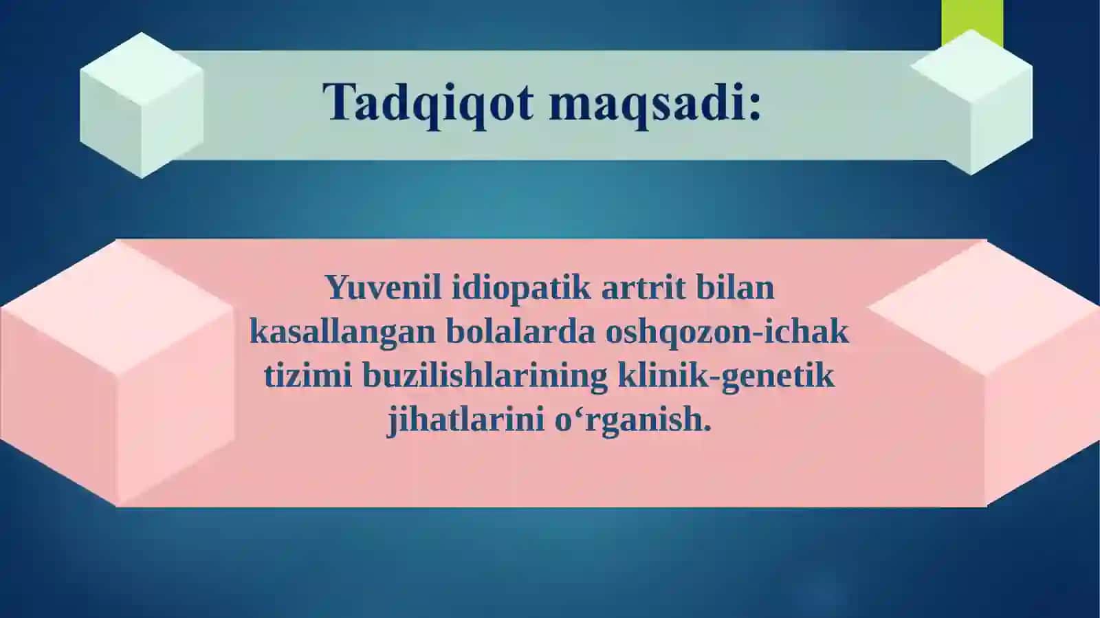 YUVENIL IDIOPATIK ARTRIT BILAN KASALLANGAN BOLALARDA OSHQOZON ICHAK TIZIMI BUZILISHLARINING KLINIK-GENETIK JIHATLARI 3