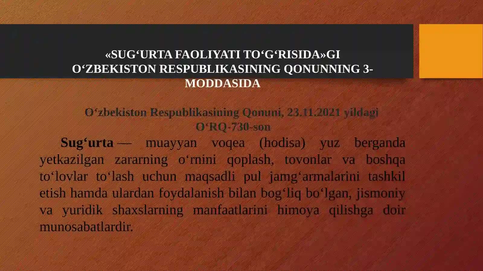 Sug’urta nazorati 3