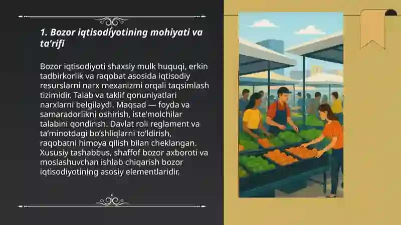 Bozor iqtisodiyotining mazmuni va uning rivojlanishi 3